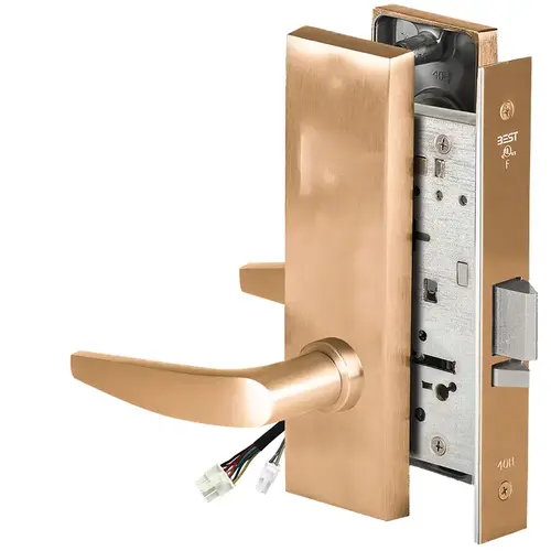 Electric Mortise Lock Satin Bronze Clear Coated