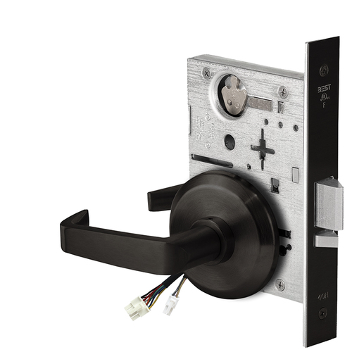 Electric Mortise Lock Flat Black Coated