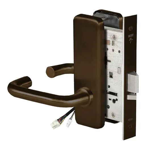 Electric Mortise Lock Dark Oxidized Satin Bronze Oil Rubbed