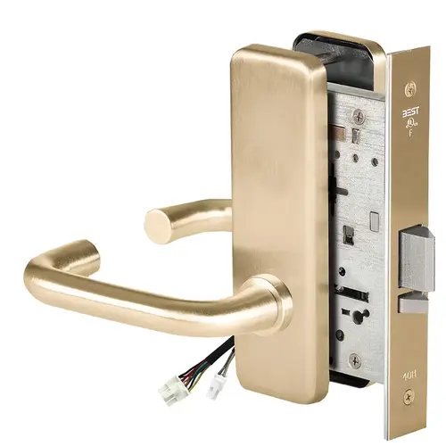 Electric Mortise Lock Satin Brass