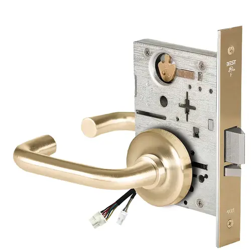 Electric Mortise Lock Satin Brass