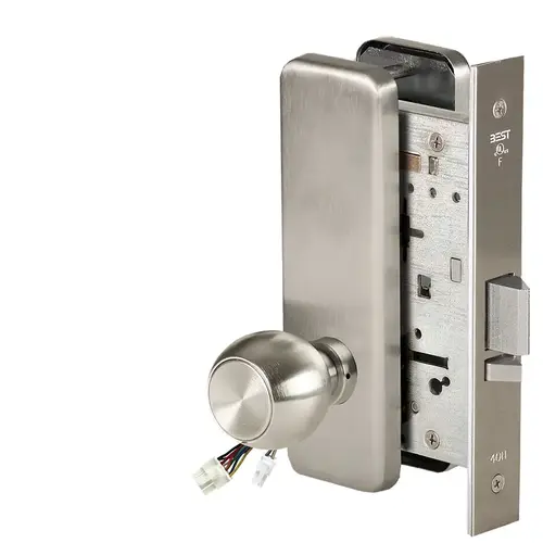 Electric Mortise Lock Satin Nickel Plated Clear Coated