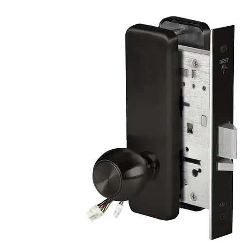 Electric Mortise Lock Flat Black Coated