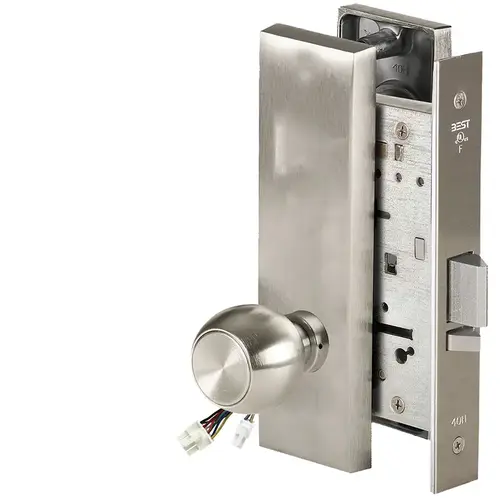 Electric Mortise Lock Satin Nickel Plated Clear Coated