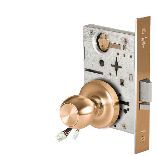 Electric Mortise Lock Satin Bronze Clear Coated