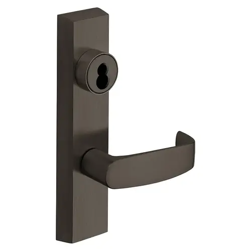 Grade 1 Electrified Exit Device Trim, Fail Safe, Power Off, Unlocks Lever, Key Retracts Latch, For Surface Vertical Rod and Mortise (8700, 8900 Series) Devices, Sargent LFIC Less Core, L Lever, 12V, LHR, Dark Oxidized Bronze Dark Oxidized Bronze