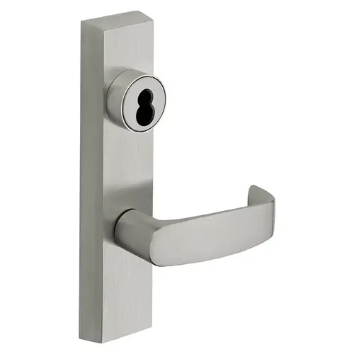 Fail Secure Trim, Power Off Locks Lever, Key Retracts Latch, Sargent LFIC Less Core, Rim Cylinder, 24V, LHR, L Lever, Satin Chrome