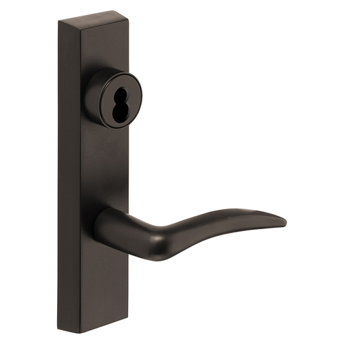 Exit Device Trim Dark Oxidized Statuary Bronze Clear Coated