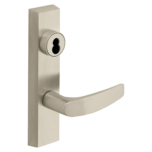 ET Lever Exit Device Trim Satin Nickel Plated Clear Coated