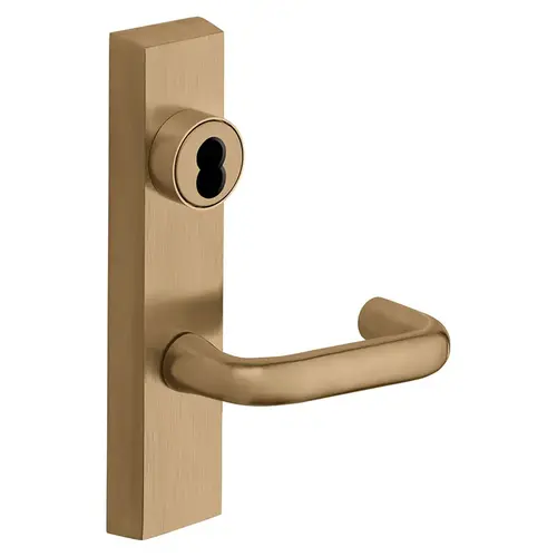 ET Lever Exit Device Trim Satin Bronze Clear Coated