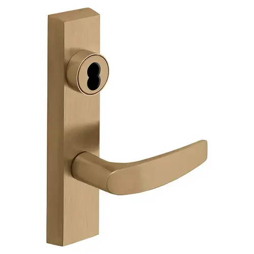 ET Lever Exit Device Trim Satin Bronze Clear Coated