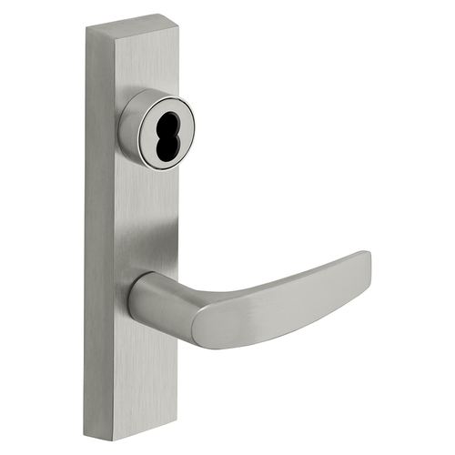 Nightlatch Function, Key Retracts Latch, Freewheeling Trim, SFIC Less Core, RHR, B Lever, Satin Chrome