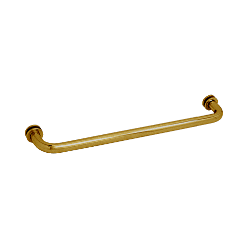 Antique Brass 24" Single-Sided Towel Bar for Glass