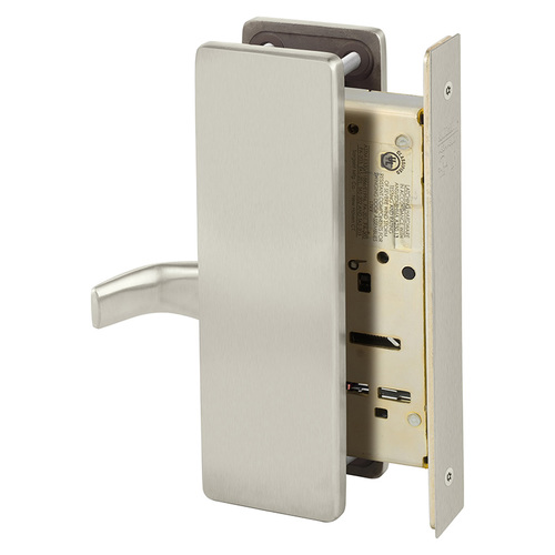 Manufacturing Mortise Lock Satin Nickel Plated Clear Coated