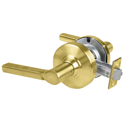 Lock Electric Cylindrical Lock Satin Brass