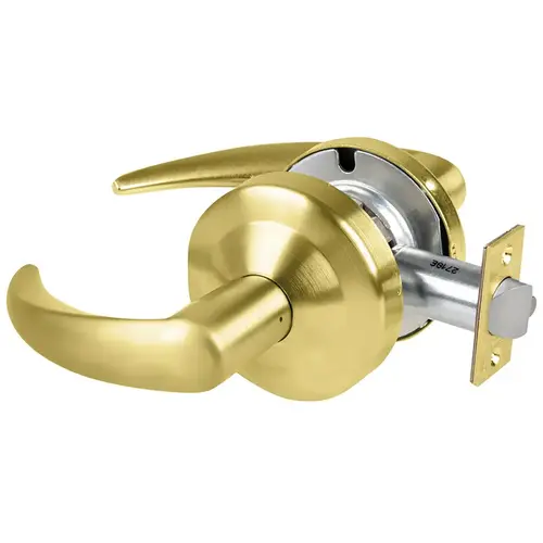 Lock Electric Cylindrical Lock Satin Brass