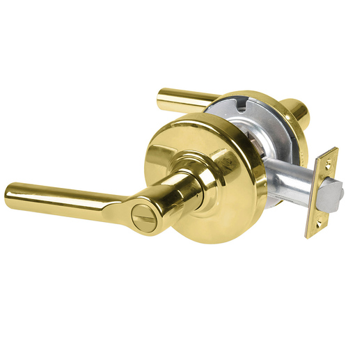 Cylindrical Lock Bright Brass