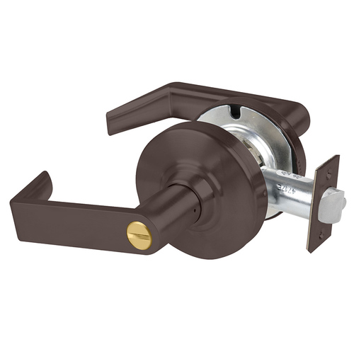 ALX Series Grade 2 Hospital Privacy Rhodes Lever Lock with 47267038 Springlatch and 47267101 ANSI Strike Oil Rubbed Bronze Finish