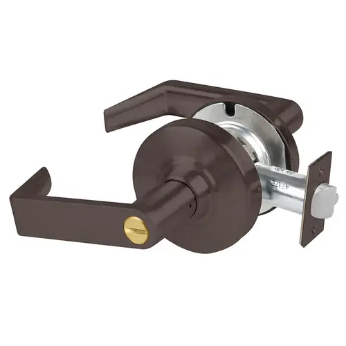 ALX Series Grade 2 Privacy Rhodes Lever Lock with 47267038 Springlatch and 47267101 ANSI Strike Oil Rubbed Bronze Finish