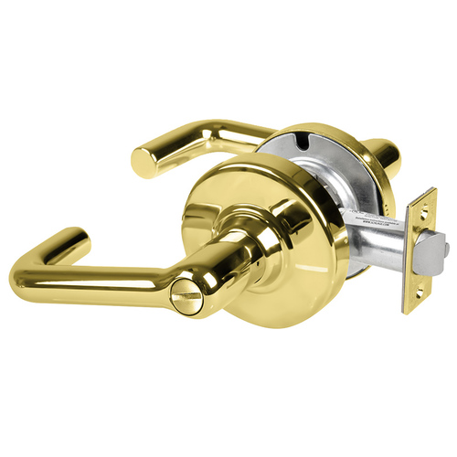 Cylindrical Lock Bright Brass