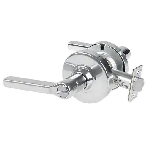 ALX Series Grade 2 Privacy Tactile Latitude Lever Lock with 47267038 Springlatch and 47267101 ANSI Strike Bright Chrome Finish