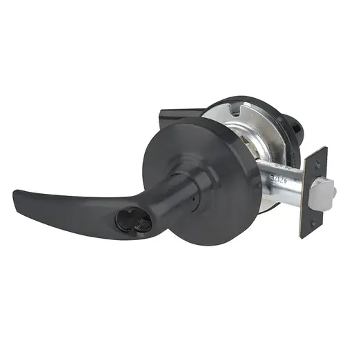 ALX Series Grade 2 Entry Office Athens Lever Lock with Corbin J-CO6 Prep Less Core; 47267042 Deadlatch; and 47267101 ANSI Strike Matte Black Finish