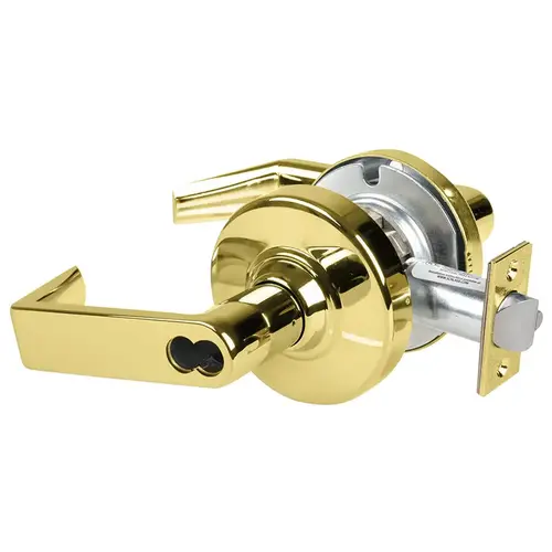 Cylindrical Lock Bright Brass