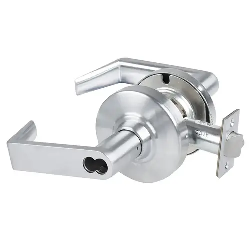 Grade 1 Storeroom Lock, Rhodes Lever, Corbin LFIC Prep Less Core, Request to Exit Switch, Satin Chrome Finish, Non-handed Satin Chrome