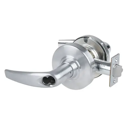 ALX Series Grade 2 Entry Athens Lever Lock with Sargent J-SAR Prep Less Core; 47267042 Deadlatch; and 47267101 ANSI Strike Satin Chrome Finish