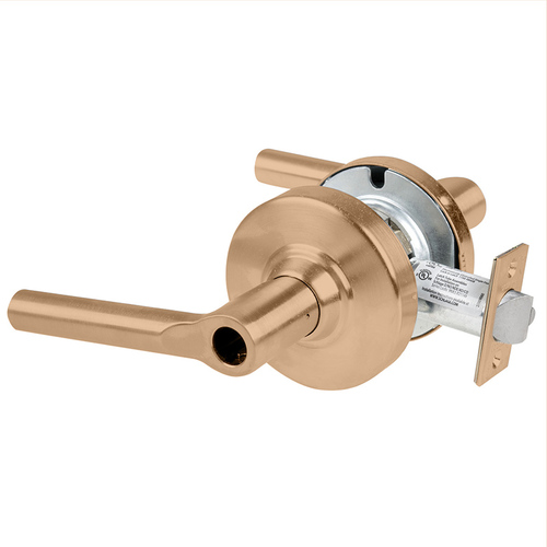 ND Series Classroom Security Less Cylinder Broadway with 13-247 Latch 10-025 Strike Satin Bronze Finish