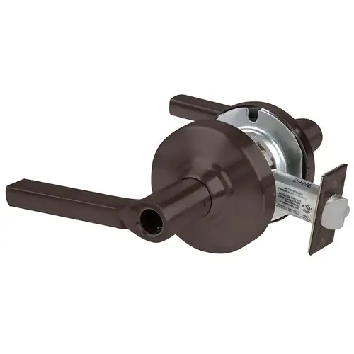 ALX Series Grade 2 Entry Latitude Lever Lock Less Cylinder with 47267042 Deadlatch and 47267101 ANSI Strike Oil Rubbed Bronze Finish