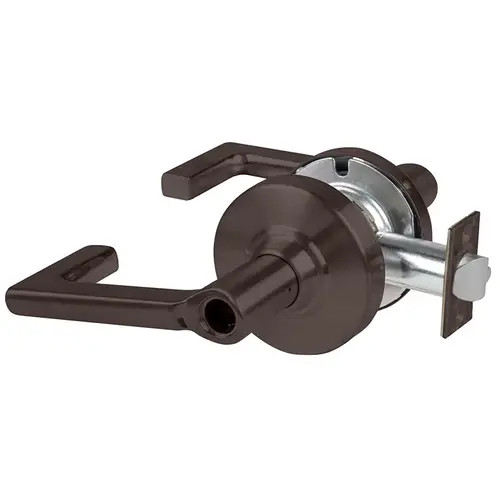 ALX Series Grade 2 Entry Tactile Longitude Lever Lock Less Cylinder with 47267042 Deadlatch and 47267101 ANSI Strike Oil Rubbed Bronze Finish