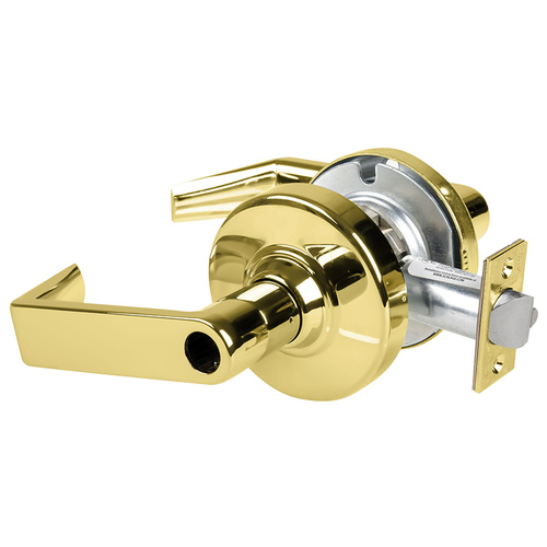 Cylindrical Lock Bright Brass