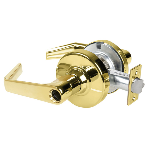 Cylindrical Lock Bright Brass