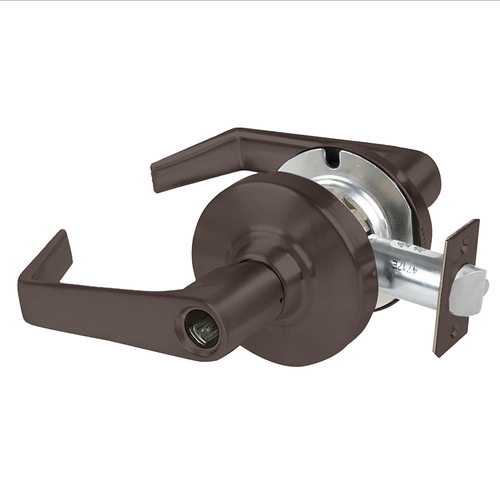 ALX Series Grade 2 Storeroom Saturn Lever Lock Less Cylinder with 47267042 Deadlatch and 47267101 ANSI Strike Oil Rubbed Bronze Finish