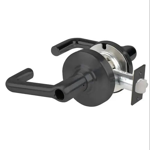 ALX Series Grade 2 Entry Tubular Lever Lock with Sargent L-SAR Prep Less Cylinder; 47267042 Deadlatch; and 47267101 ANSI Strike Matte Black Finish