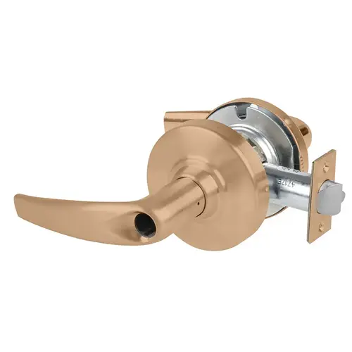 Grade 1 Classroom by Storeroom Lock, Athens Lever, Less Cylinder, Satin Bronze Finish, Non-handed Satin Bronze