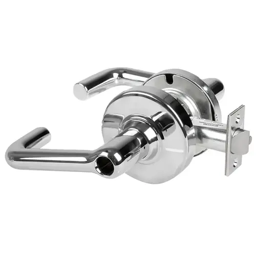 ALX Series Grade 2 Entry Tubular Lever Lock with Sargent L-SAR Prep Less Cylinder; 47267042 Deadlatch; and 47267101 ANSI Strike Bright Chrome Finish