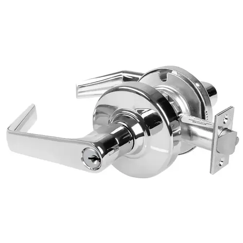 Cylindrical Lock Bright Chrome