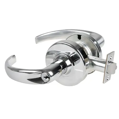 Cylindrical Lock Bright Chrome