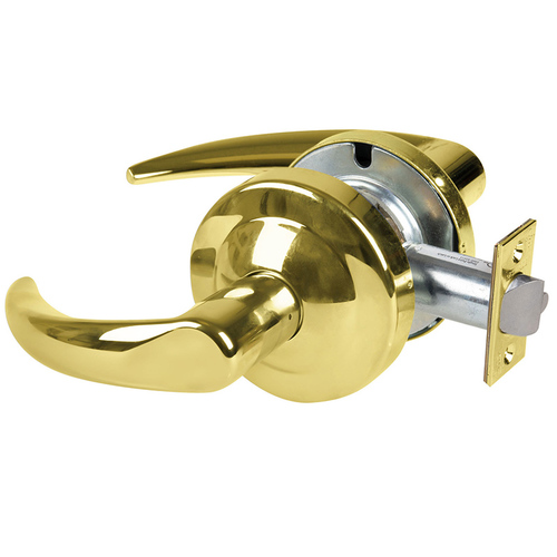 Lock Electric Cylindrical Lock Bright Brass