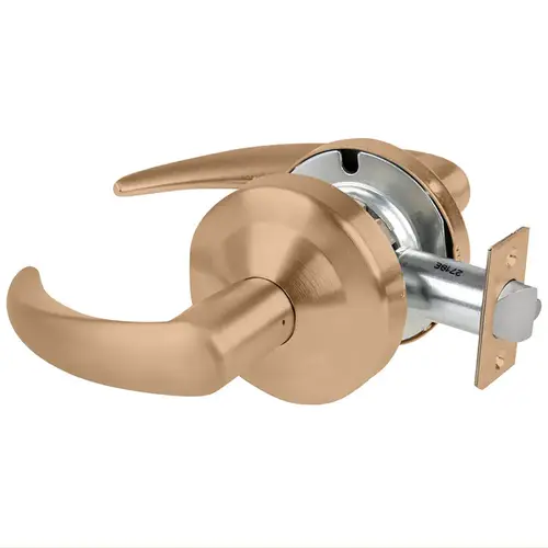 Lock Cylindrical Lock Satin Bronze Clear Coated