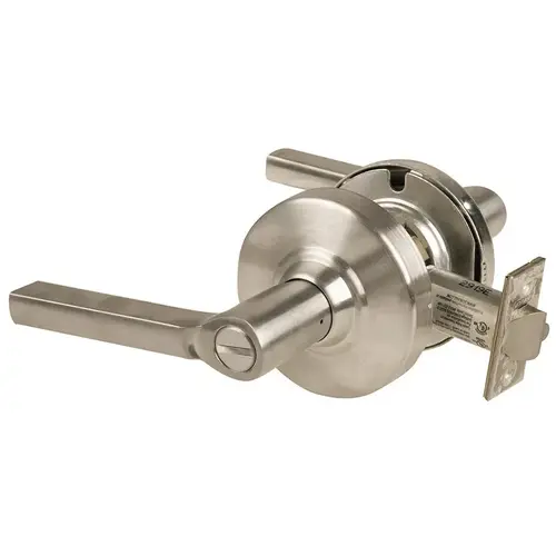 ALX Series Grade 2 Hospital Privacy Latitude Lever Lock with 47267038 Springlatch and 47267101 ANSI Strike Satin Nickel Finish