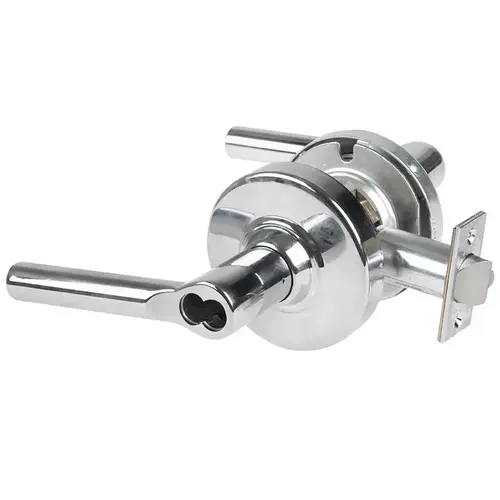 ND Series Institution Small Format Less Core Broadway with 13-247 Latch 10-025 Strike Bright Chrome Finish