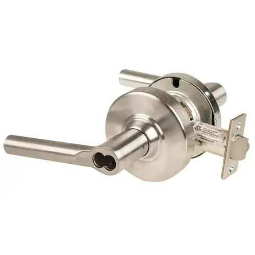 ND Series Vandlgard Entry Small Format Less Core Broadway with 13-247 Latch 10-025 Strike Satin Nickel Finish