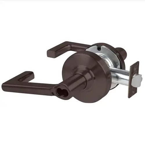 Grade 2 Office Cylindrical Lock with Field Selectable Vandlgard, Longitude Lever, SFIC Less Core, Oil-Rubbed Bronze Finish, Non-handed Oil Rubbed Bronze