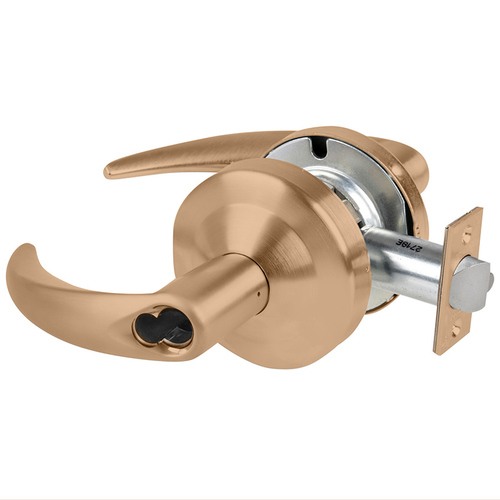 Cylindrical Lock Satin Bronze Clear Coated