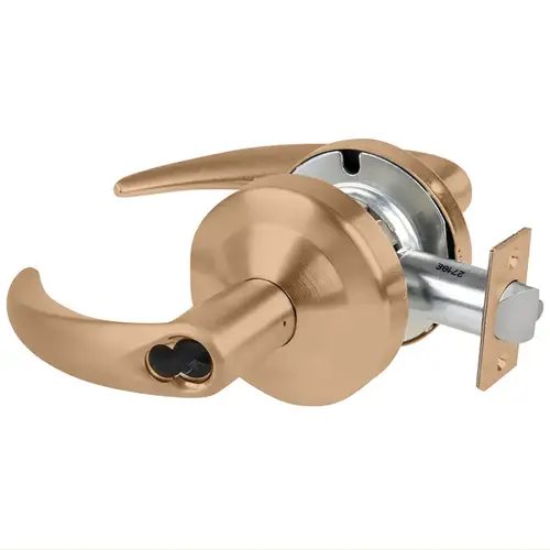 Lock Electric Cylindrical Lock Satin Bronze Clear Coated