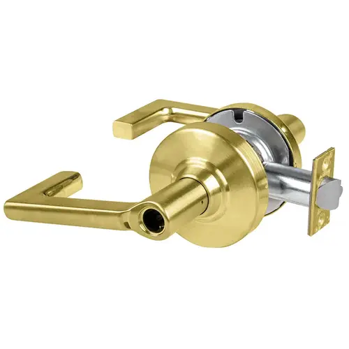 ND Series Vandlgard Entry / Office Less Cylinder Longitude with 13-247 Latch 10-025 Strike Satin Brass Finish