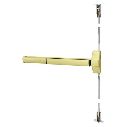 Exit Device Satin Brass